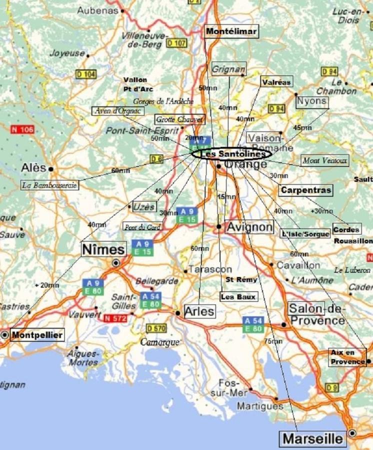 مبيت وإفطار Piolenc Santolines En Provence المظهر الخارجي الصورة